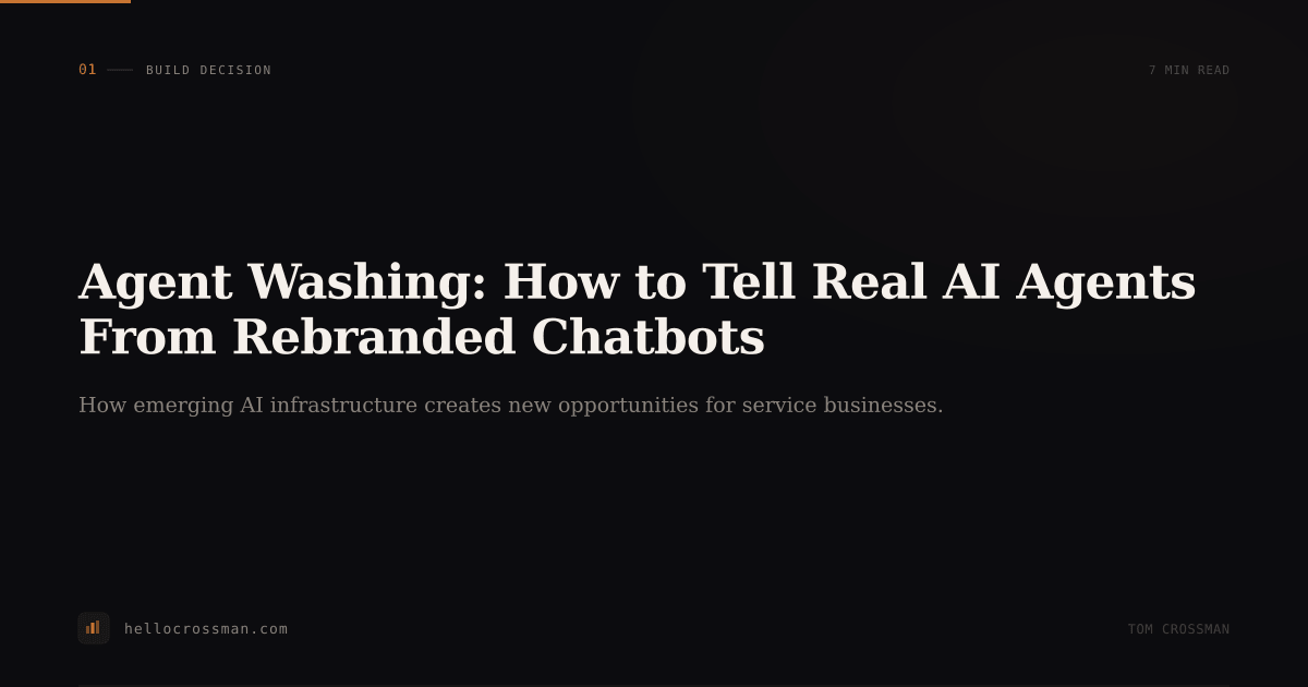 Agent Washing: How to Tell Real AI Agents From Rebranded Chatbots