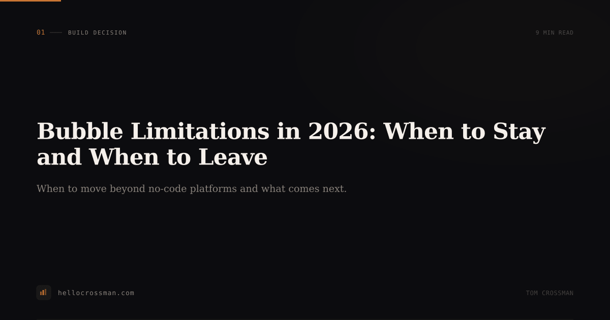 Bubble Limitations in 2026: When to Stay and When to Leave