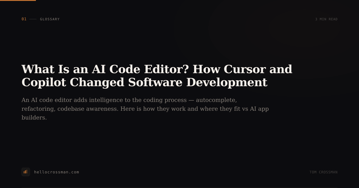 What Is an AI Code Editor? How Cursor and Copilot Changed Software Development